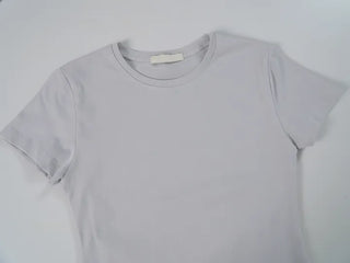 Bi-tension short sleeve long sleeve T-shirt