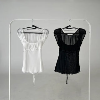 Yerin Chiffon String Blouse