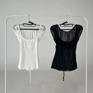 Yerin Chiffon String Blouse
