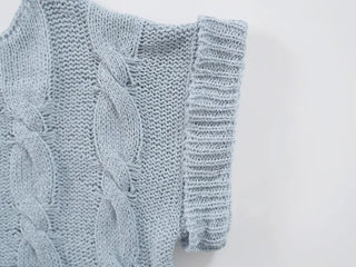 Free Cable Knit Short Sleeve