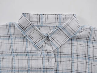 Bie Oversized Linen Check Shirt