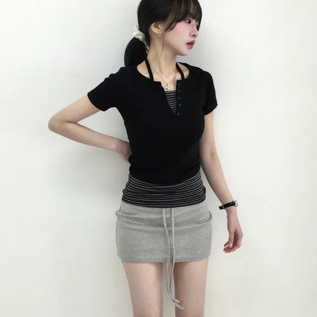 Diu Training Terry Mini Skirt