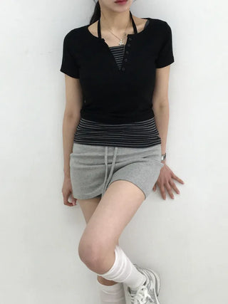 Diu Training Terry Mini Skirt