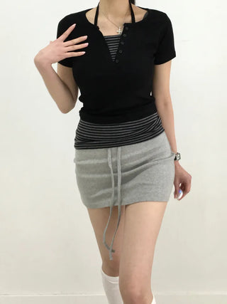Diu Training Terry Mini Skirt