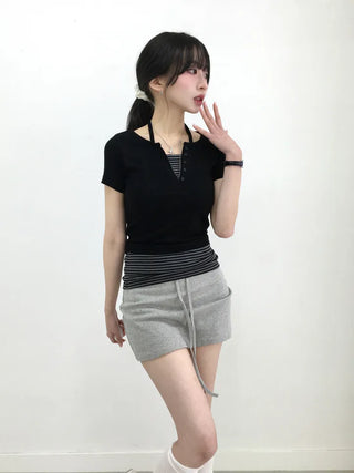 Diu Training Terry Mini Skirt