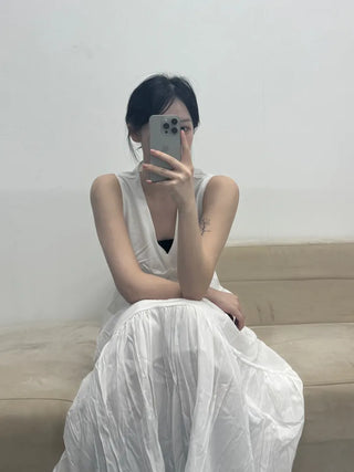Violet Lace Frill Long Skirt