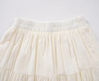 Violet Lace Frill Long Skirt