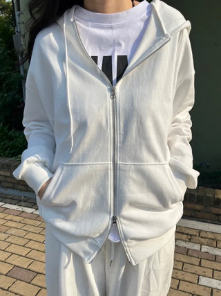 Loose Fit Daily Zip-Up Hoodie