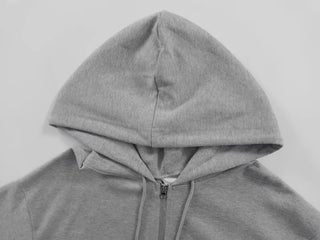 Loose Fit Daily Zip-Up Hoodie