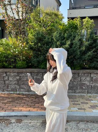 Loose Fit Daily Zip-Up Hoodie