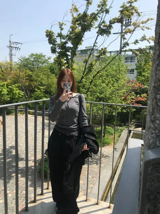 Zero Color Block Layered Long Sleeve T-shirt