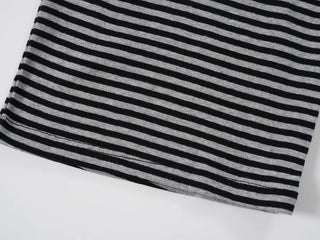 Roy Striped Halter Neck Crop Sleeveless