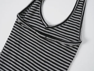 Roy Striped Halter Neck Crop Sleeveless