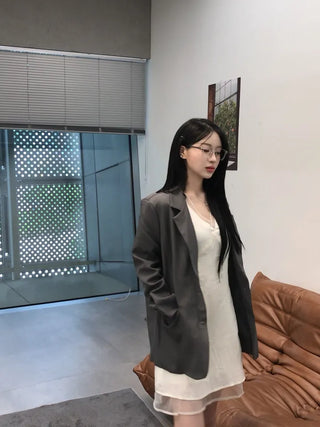 Ki-e Two-Button Semi-Overfit Short Jacket