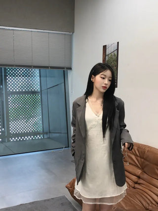 Ki-e Two-Button Semi-Overfit Short Jacket