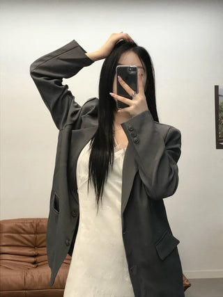 Ki-e Two-Button Semi-Overfit Short Jacket