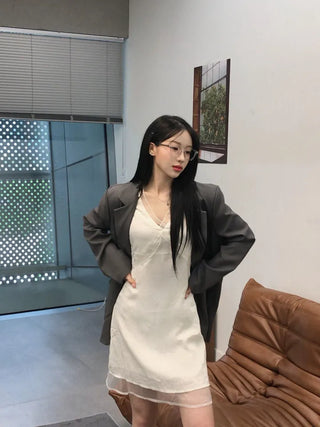 Ki-e Two-Button Semi-Overfit Short Jacket