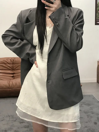 Ki-e Two-Button Semi-Overfit Short Jacket
