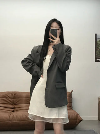 Ki-e Two-Button Semi-Overfit Short Jacket