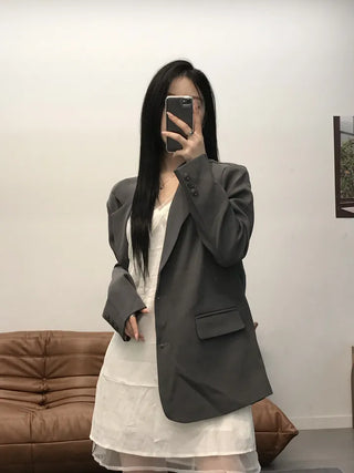 Ki-e Two-Button Semi-Overfit Short Jacket
