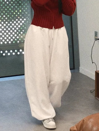Vamo Fire Print Wide Long Pants