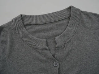 Noir Standard Fit V-Neck Long Sleeve Cardigan