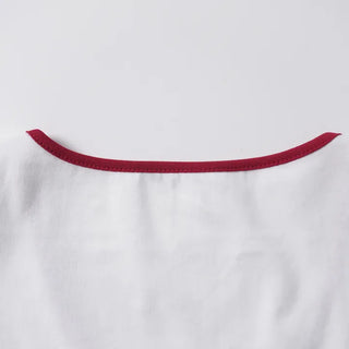 Rafi Color Block Ribbon Point Short Sleeve T-shirt