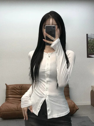 Komi Slim Fit Shirt Long Sleeve Cardigan