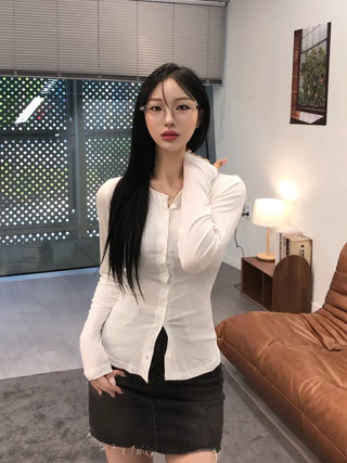 Komi Slim Fit Shirt Long Sleeve Cardigan