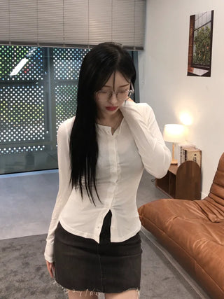 Komi Slim Fit Shirt Long Sleeve Cardigan