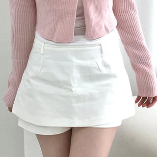 Ari Basic Cotton Mini Skirt Pants