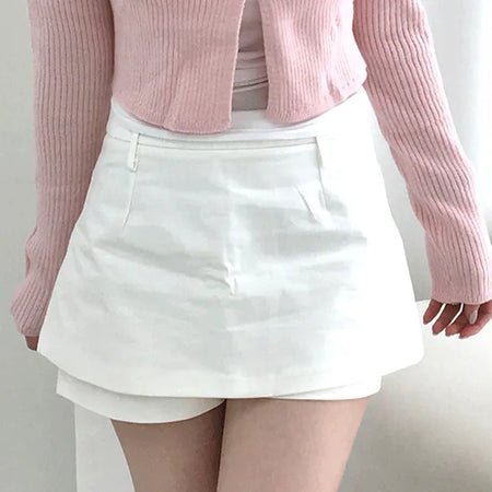 Ari Basic Cotton Mini Skirt Pants