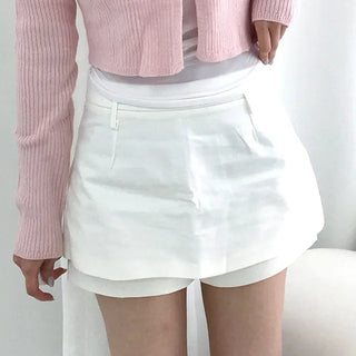 Ari Basic Cotton Mini Skirt Pants
