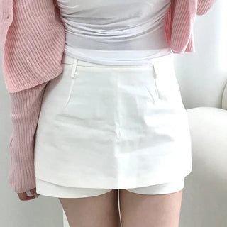 Ari Basic Cotton Mini Skirt Pants