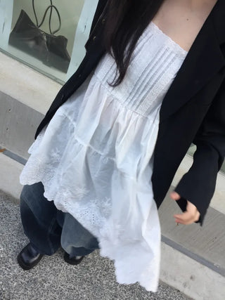 Saab Lace Sleeveless Top