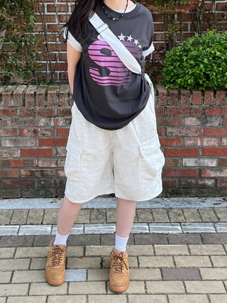 Diva Cargo Wide Shorts Bermuda Pants
