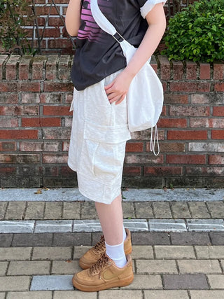 Diva Cargo Wide Shorts Bermuda Pants