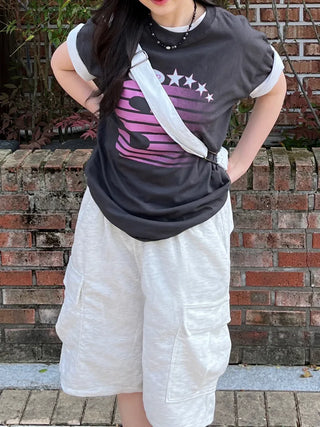 Diva Cargo Wide Shorts Bermuda Pants