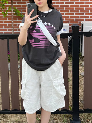 Diva Cargo Wide Shorts Bermuda Pants
