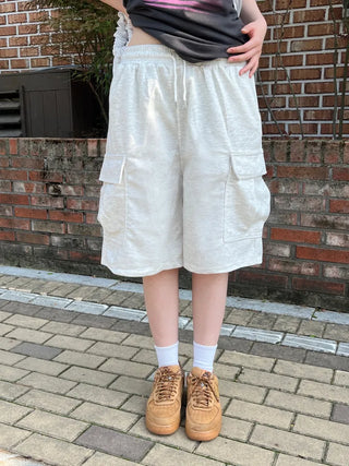 Diva Cargo Wide Shorts Bermuda Pants