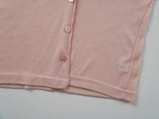 Zento Crop Basic Tencel Long Sleeve Cardigan