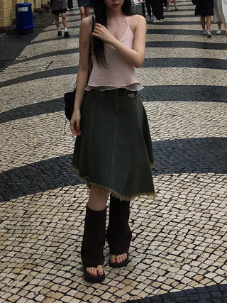 Erido Denim Asymmetrical Skirt