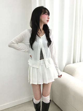 Onyx Delicate Fit Pastel Round Neck Long Sleeve Cardigan