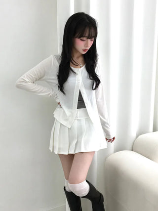 Onyx Delicate Fit Pastel Round Neck Long Sleeve Cardigan