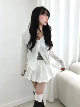 Onyx Delicate Fit Pastel Round Neck Long Sleeve Cardigan