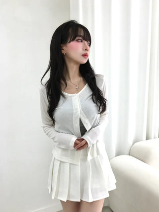 Onyx Delicate Fit Pastel Round Neck Long Sleeve Cardigan
