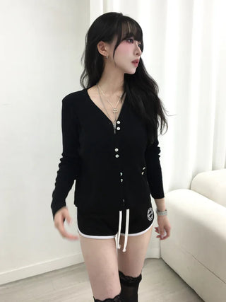 Hiro V-neck Ribbed Cardigan