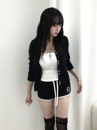 Hiro V-neck Ribbed Cardigan