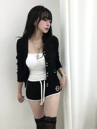 Hiro V-neck Ribbed Cardigan