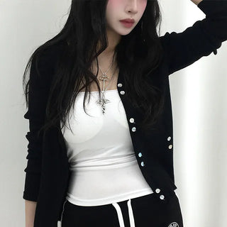 Hiro V-neck Ribbed Cardigan